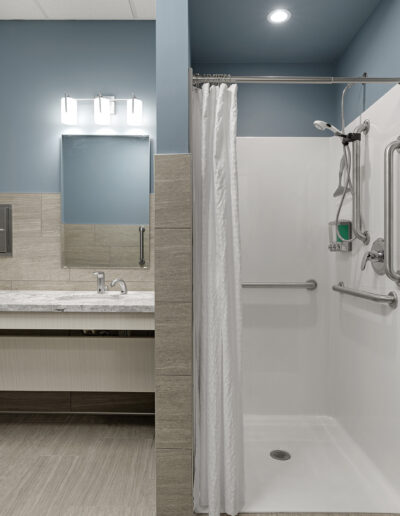 Executive Health Care in Plymouth - Restroom and Specimen Cabinet
